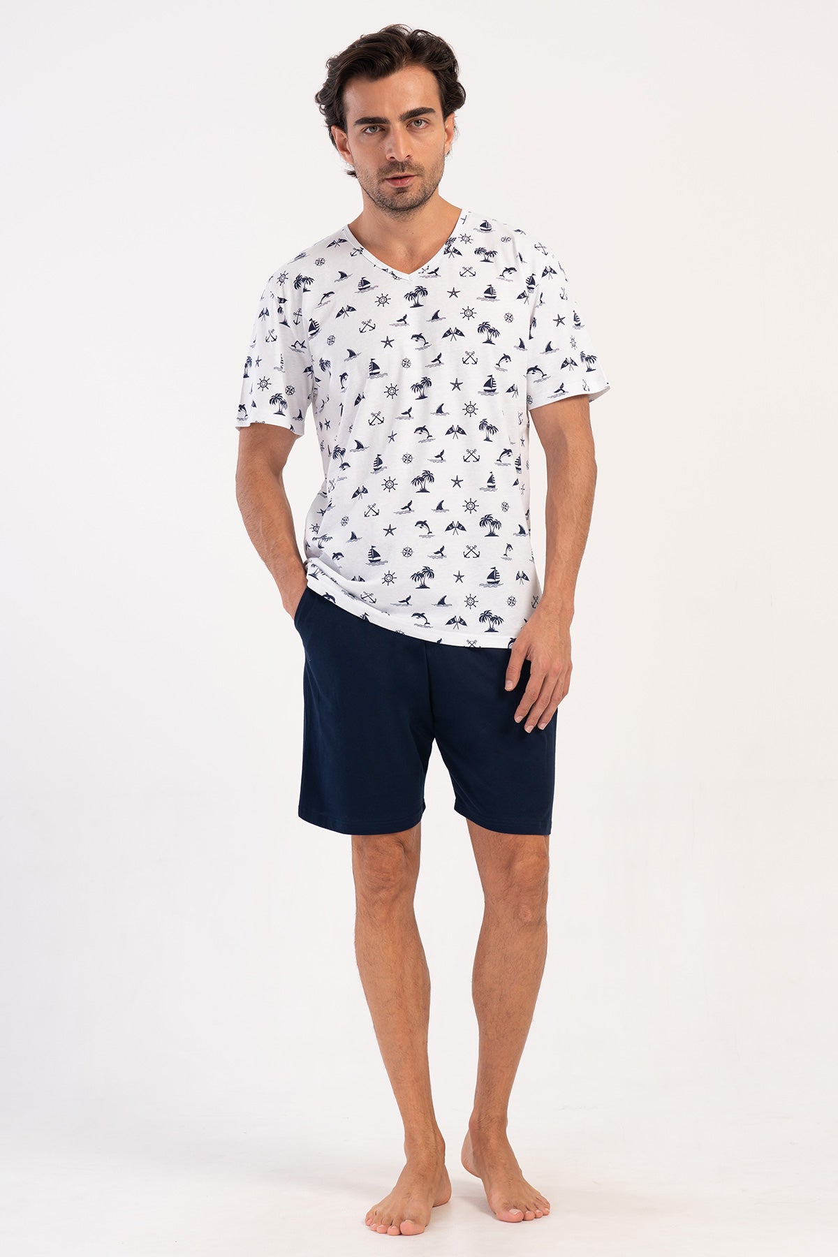 CEPLI ERKEK P.SUPREM XXL V YAKA KISA KOL SORT TAKIM