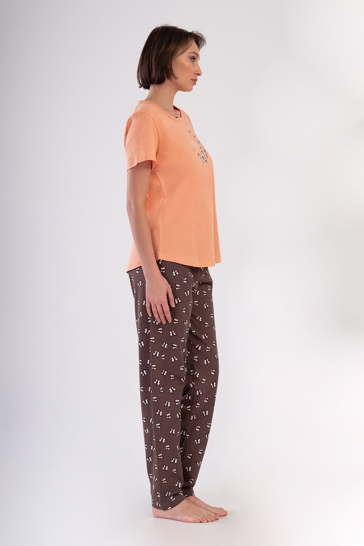 KADIN P.SUPREM XXL O YAKA KISA KOL ETEGI OVAL PIJAMA TAKIM