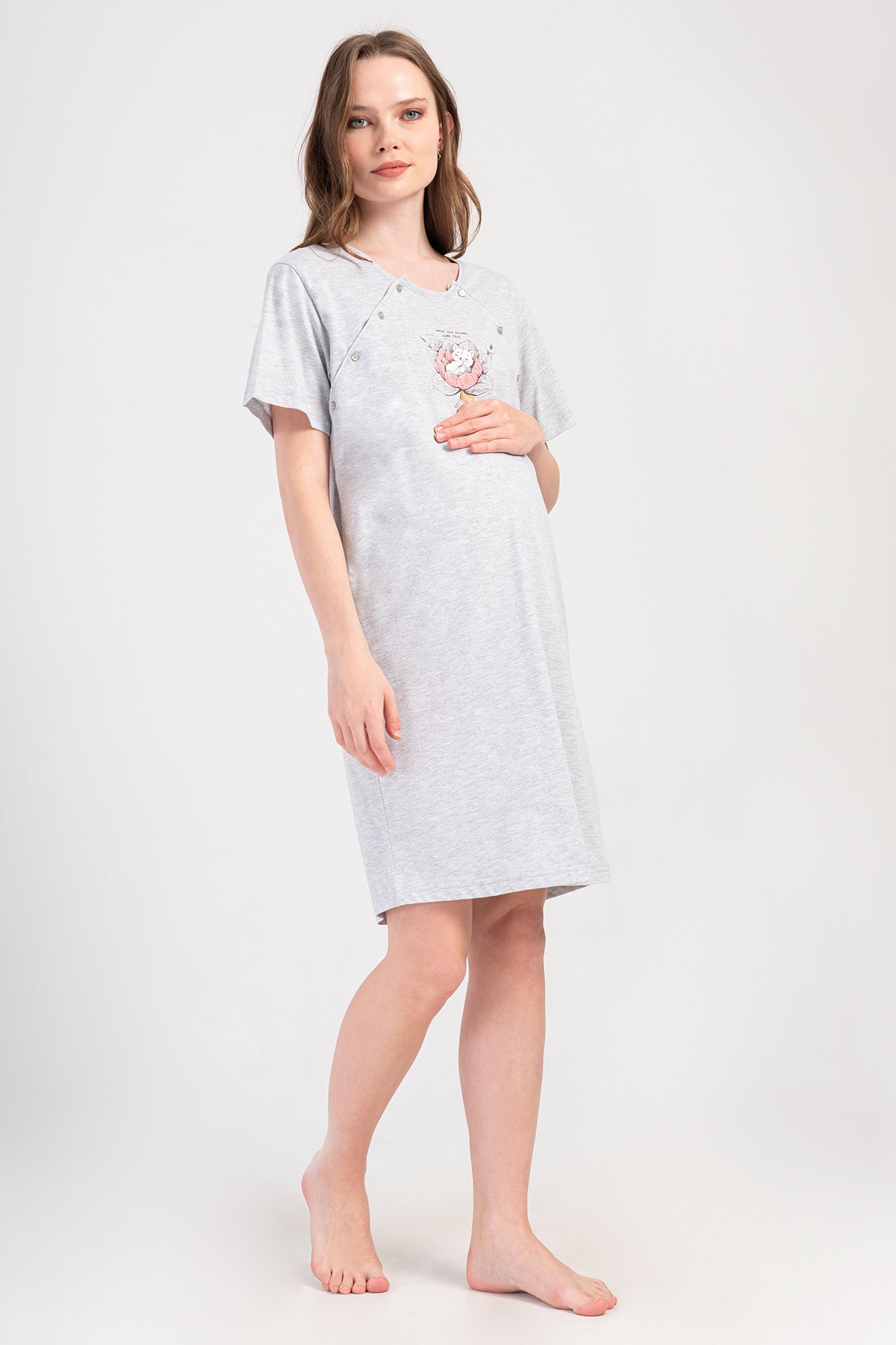 Woman Supreme Voba Pregnant Dressing Gown Set