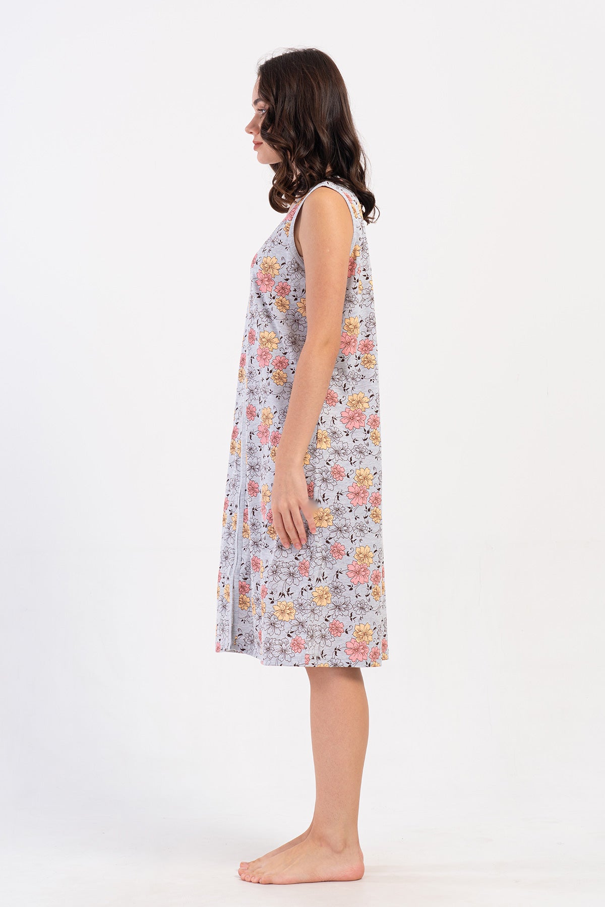 KADIN P.SUPREM XXL GENIS ASKILI FERMUARLI CEPLI EV ELBISESI