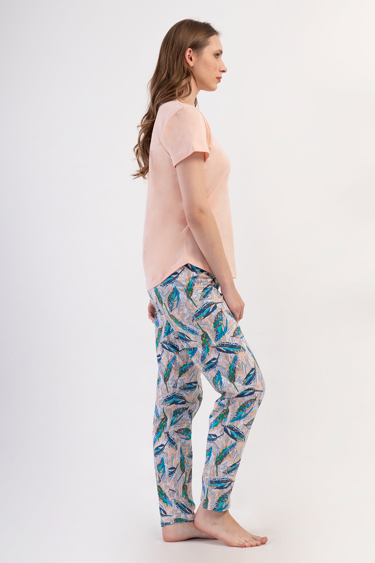 KADIN P.SUPREM O YAKA KISA KOL ETEGI OVAL PIJAMA TAKIM