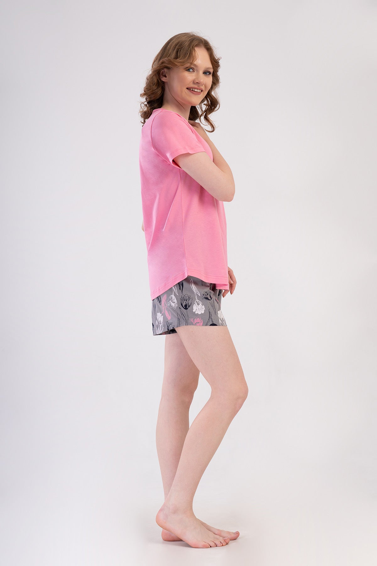 KADIN P.SUPREM O YAKA KISA KOL ETEGI OVAL SORT TAKIM