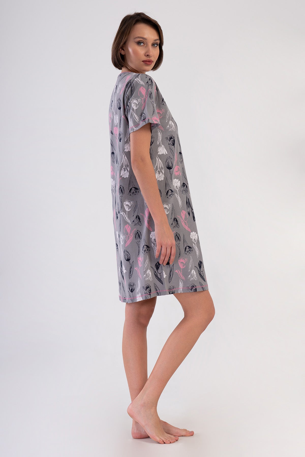 KADIN P.SUPREM DUGMELI KROSETALI FIYONKLU KISA KOL TUNIK