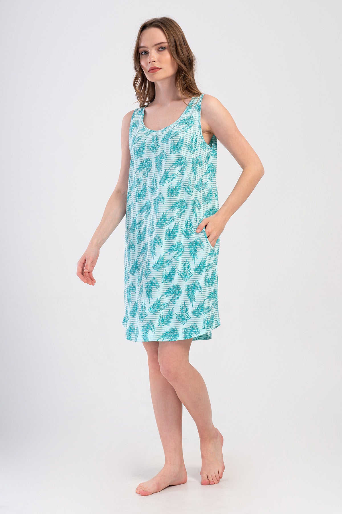 KADIN P.SUPREM GENIS ASKILI ETEGI OVAL CEPLI TUNIK