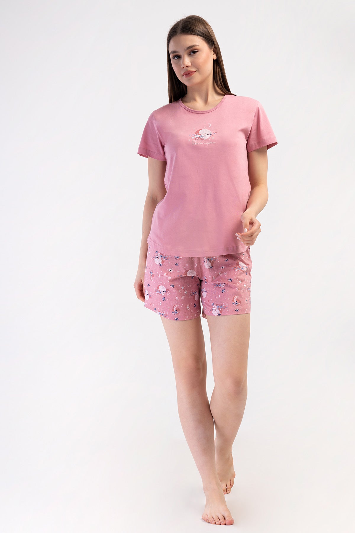 KADIN P.SUPREM O YAKA KISA KOL ETEGI OVAL SORT TAKIM