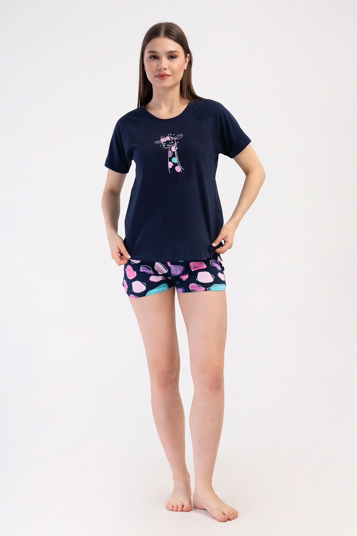 KADIN LYC SUPREM O YAKA REGLAN KISA KOL ETEGI OVAL SORT TAKIM