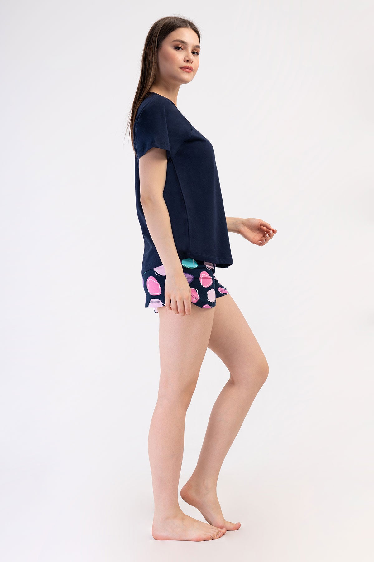 KADIN LYC SUPREM O YAKA REGLAN KISA KOL ETEGI OVAL SORT TAKIM