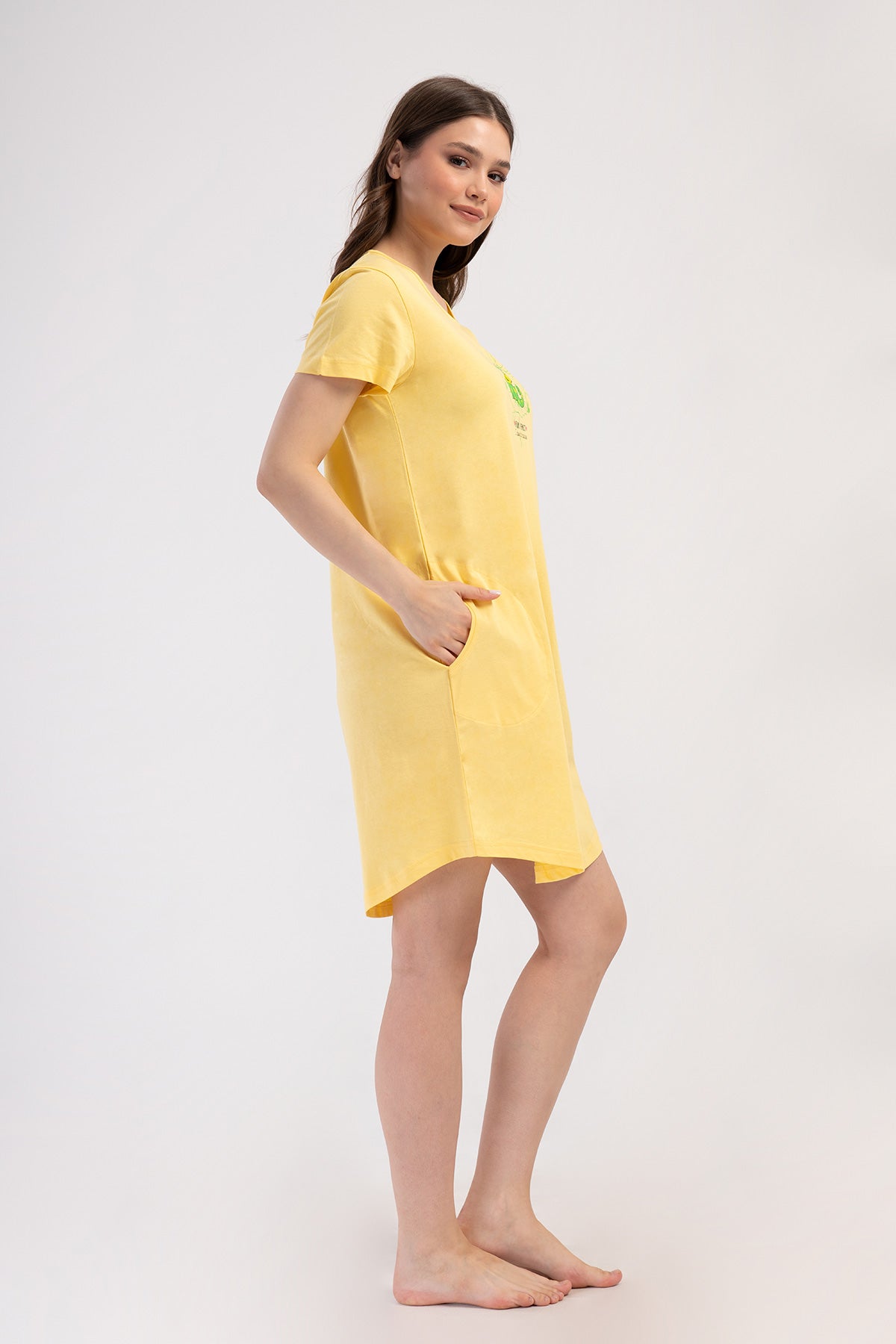 KADIN P.SUPREM O YAKA KISA KOL ETEGI OVAL CEPLI TUNIK