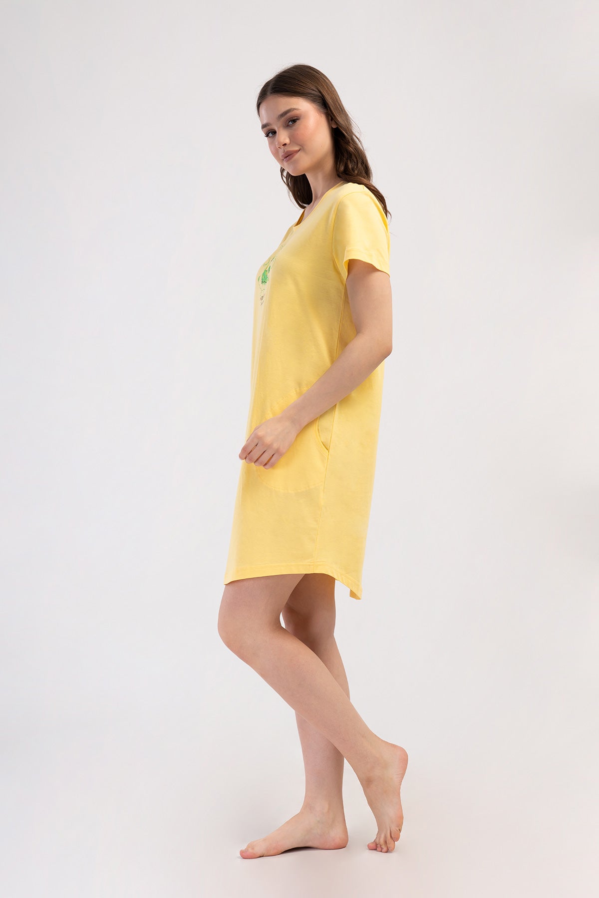 KADIN P.SUPREM O YAKA KISA KOL ETEGI OVAL CEPLI TUNIK