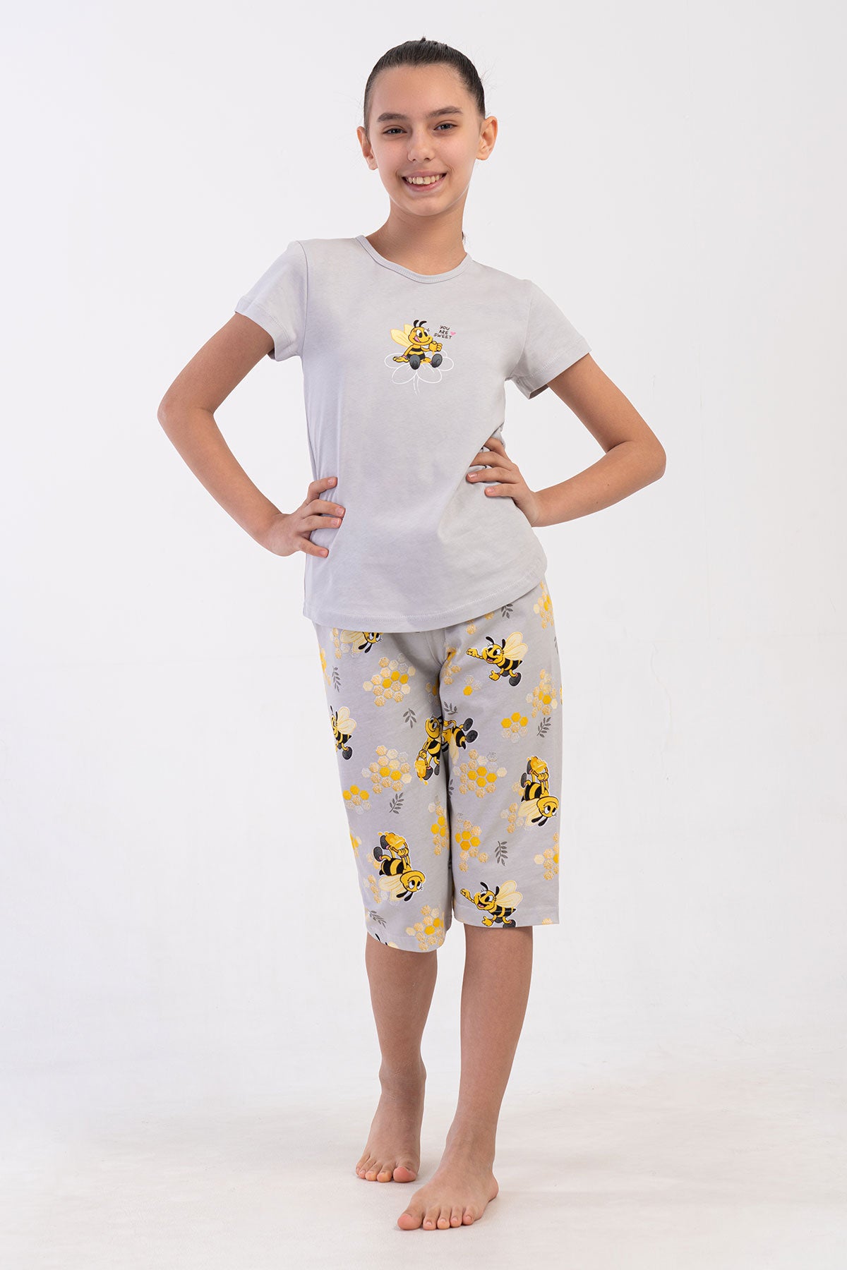 KIZ COCUK P.SUPREM O YAKA KISA KOL ETEGI OVAL KAPRI TAKIM(7-8/13-14)