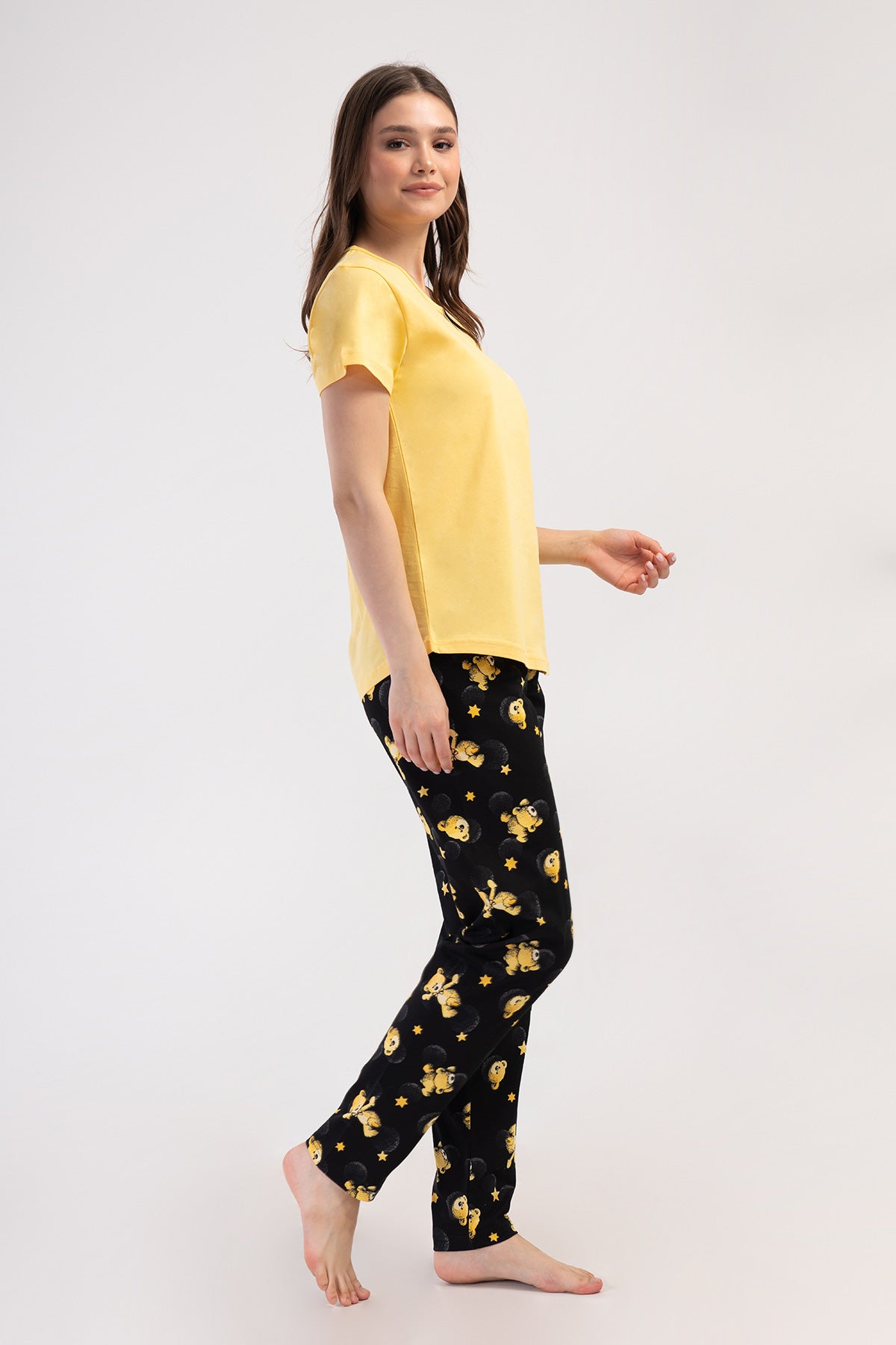 KADIN P.SUPREM O YAKA KISA KOL ETEGI OVAL PIJAMA TAKIM