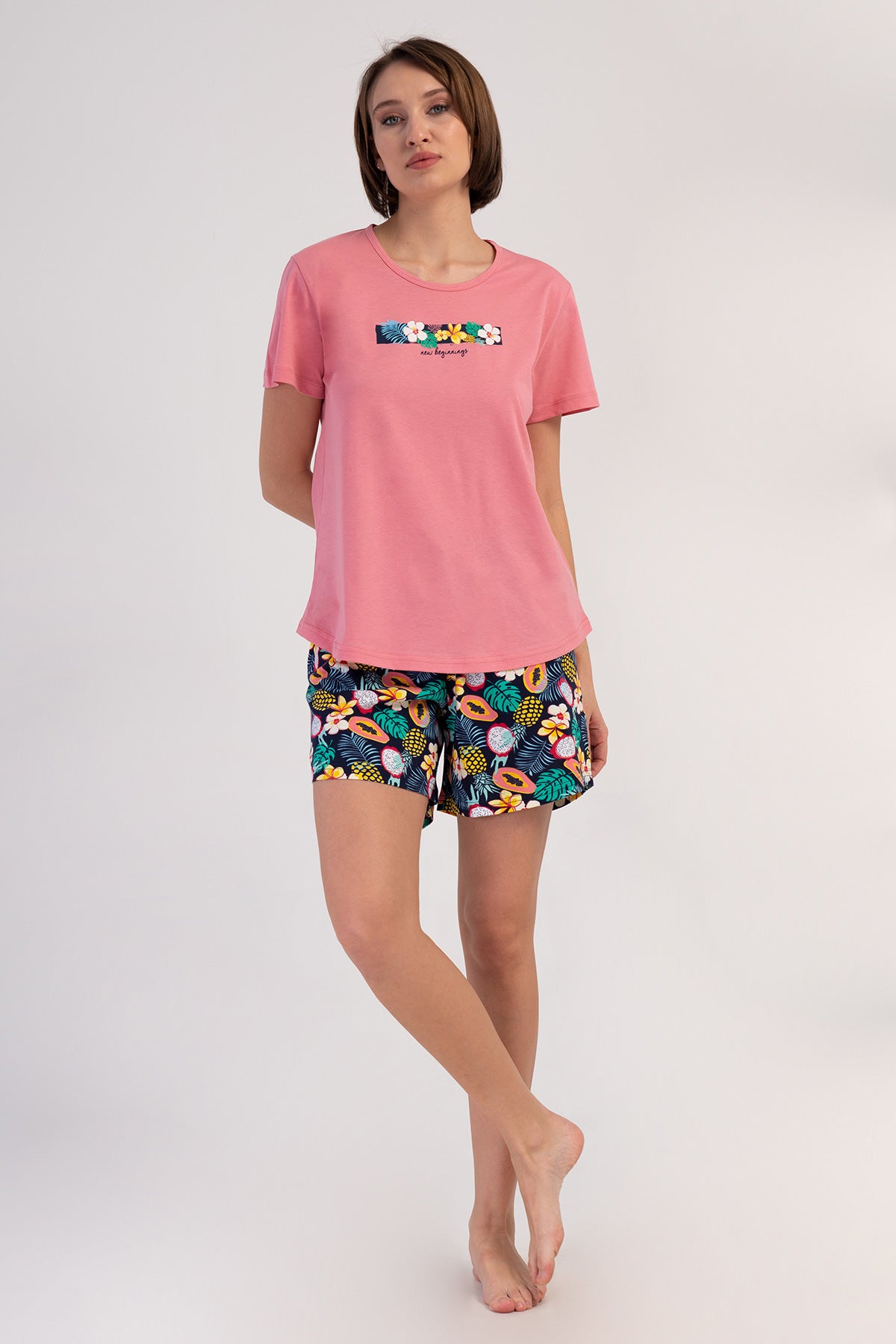 KADIN P.SUPREM XXL O YAKA KISA KOL ETEGI OVAL SORT TAKIM