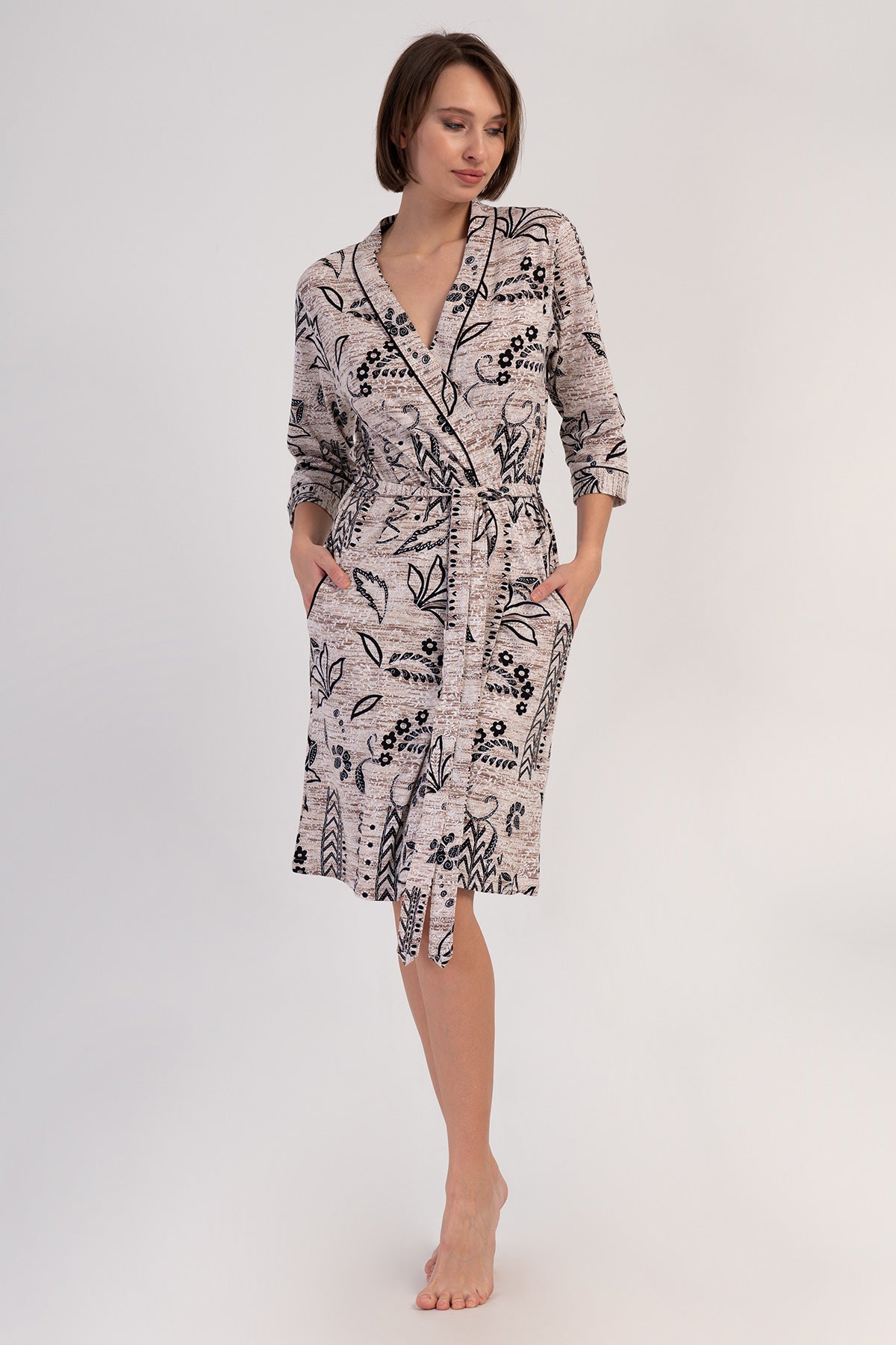 KADIN P.SUPREM 3/4KOL CEPLI SABAHLIK