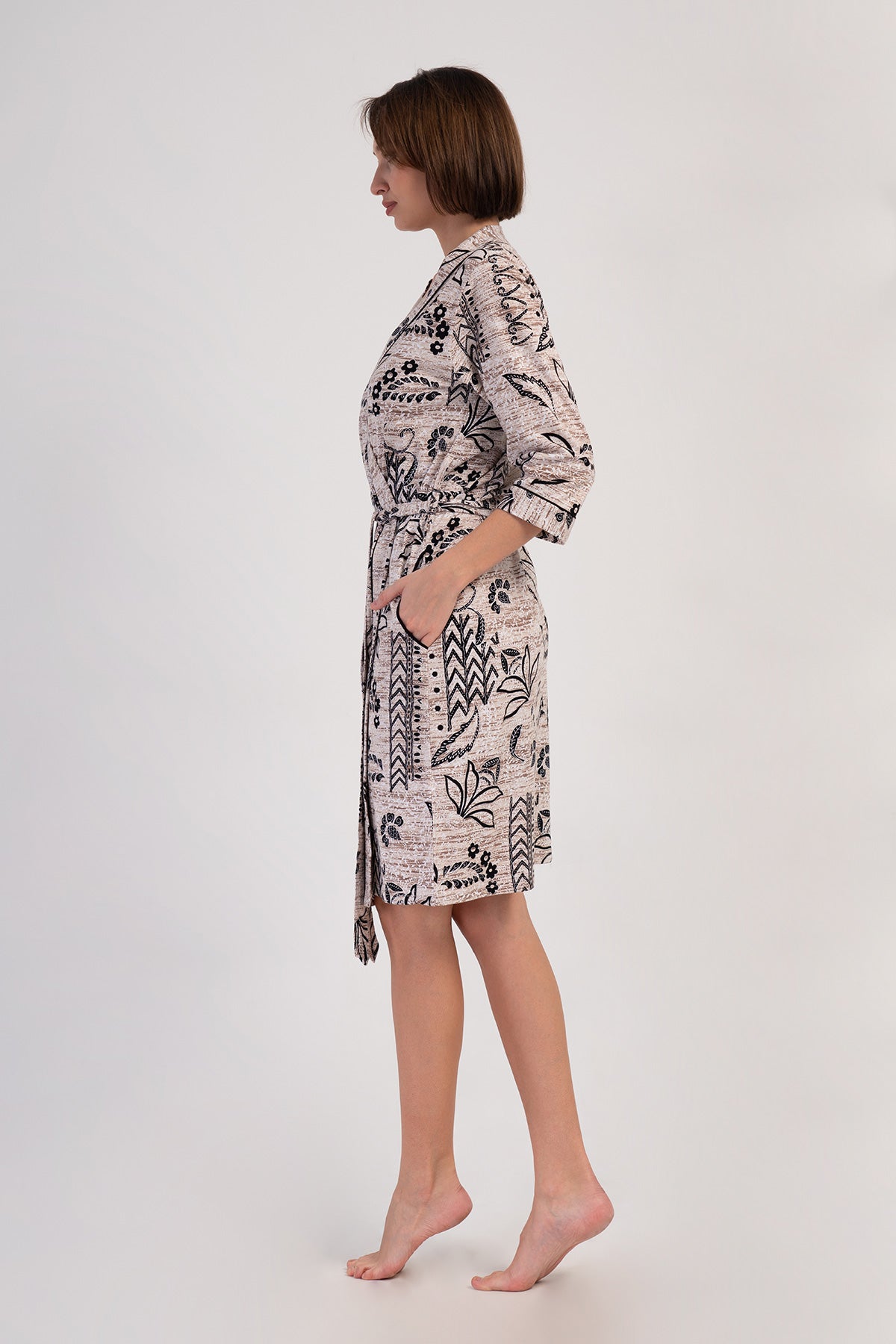 KADIN P.SUPREM 3/4KOL CEPLI SABAHLIK