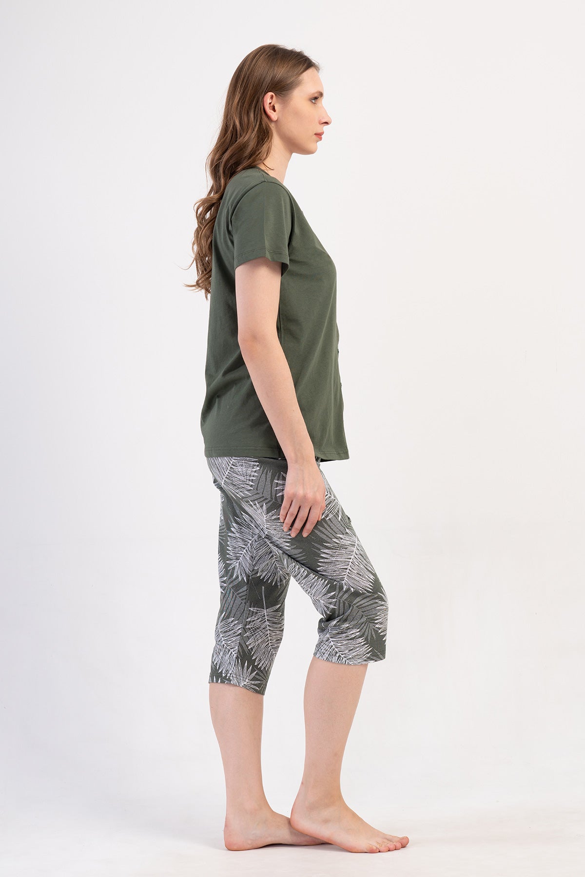 KADIN P.SUPREM TAMAMI DUGMELI KISA KOL KAPRI TAKIM