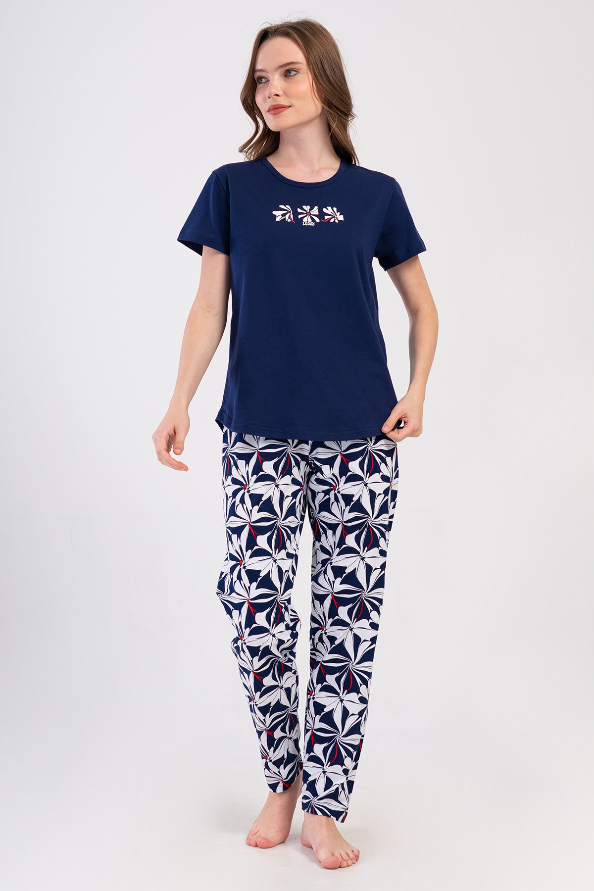 KADIN P.SUPREM O YAKA KISA KOL ETEGI OVAL PIJAMA TAKIM