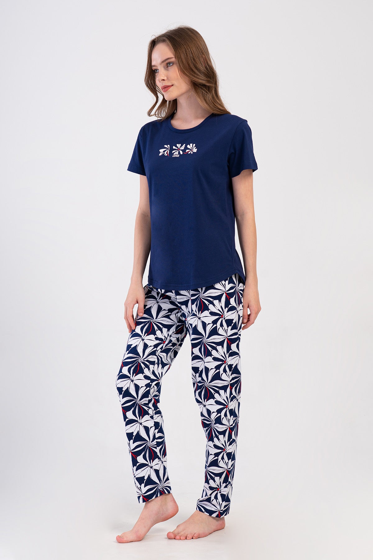 KADIN P.SUPREM O YAKA KISA KOL ETEGI OVAL PIJAMA TAKIM