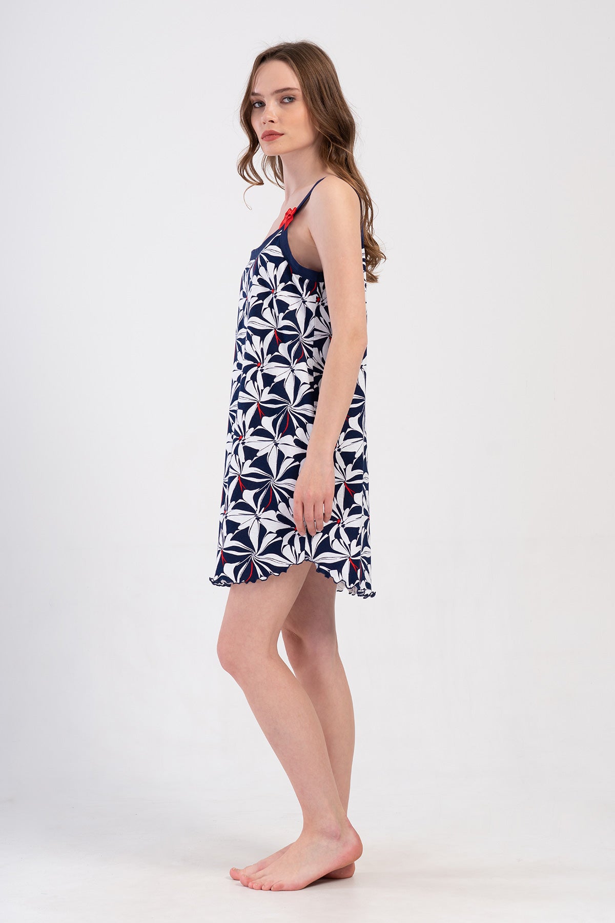 KADIN P.SUPREM XXL IP ASKILI FIYONKLU BIBILALI ETEGI OVAL TUNIK