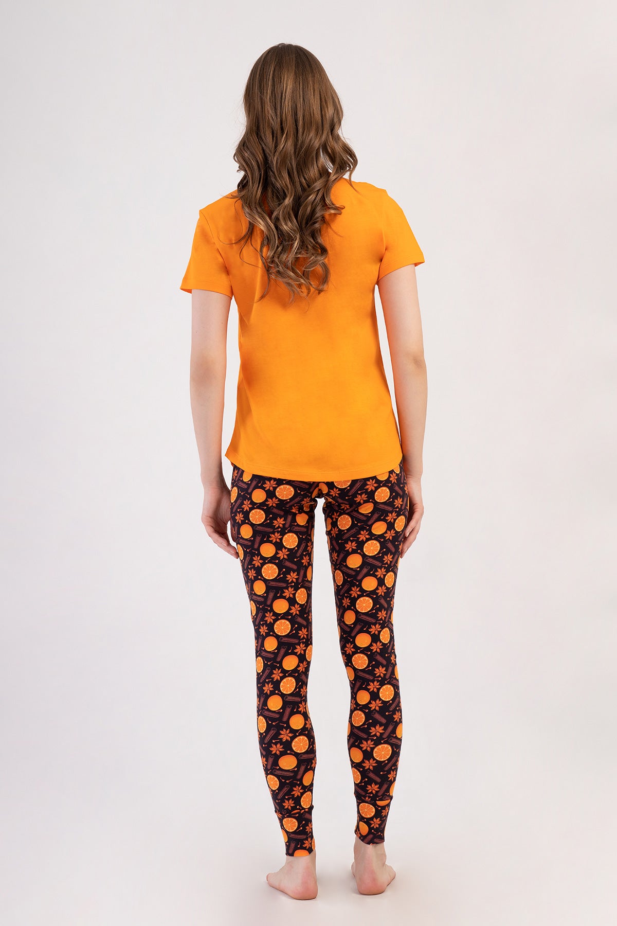 KADIN LYC SUPREM O YAKA KISA KOL ETEGI OVAL MANSETLI TAYT PIJAMA TAKIM