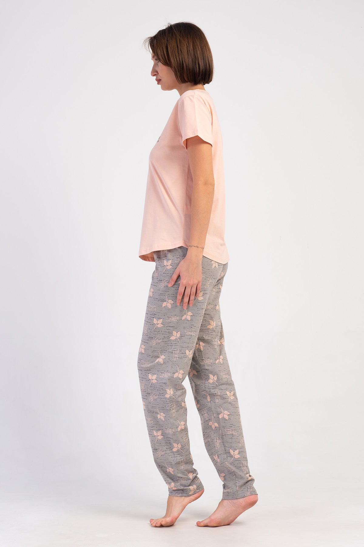 KADIN P.SUPREM O YAKA KISA KOL ETEGI OVAL PIJAMA TAKIM