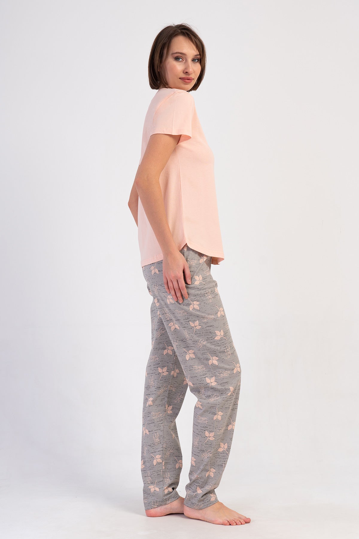 KADIN P.SUPREM O YAKA KISA KOL ETEGI OVAL PIJAMA TAKIM