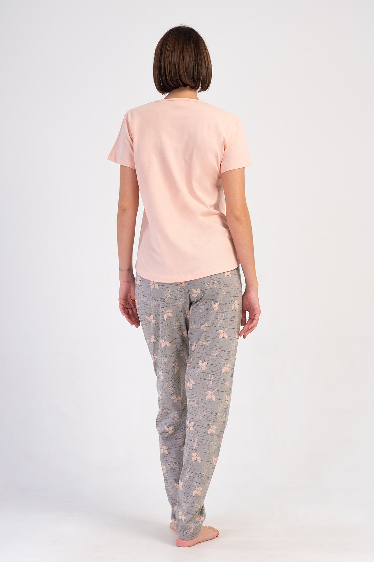 KADIN P.SUPREM O YAKA KISA KOL ETEGI OVAL PIJAMA TAKIM