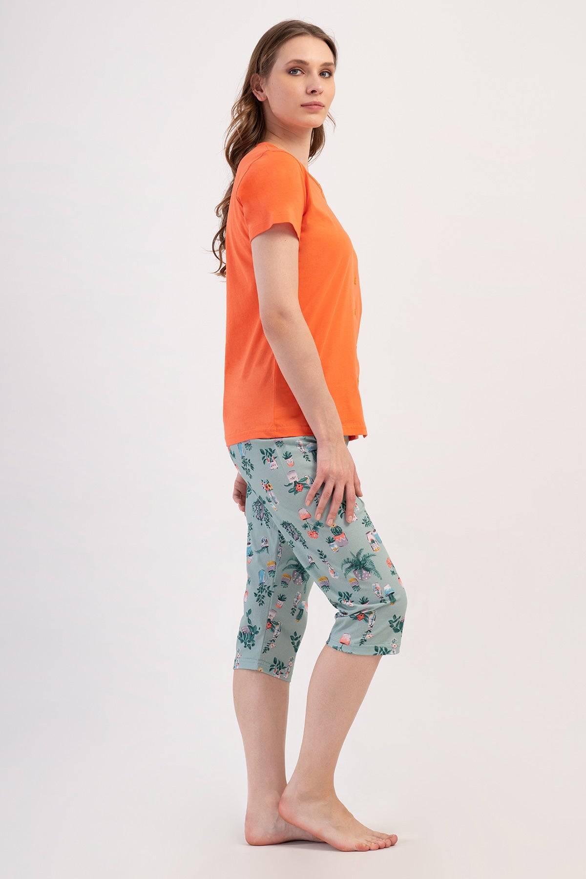 KADIN P.SUPREM TAMAMI DUGMELI KISA KOL KAPRI TAKIM