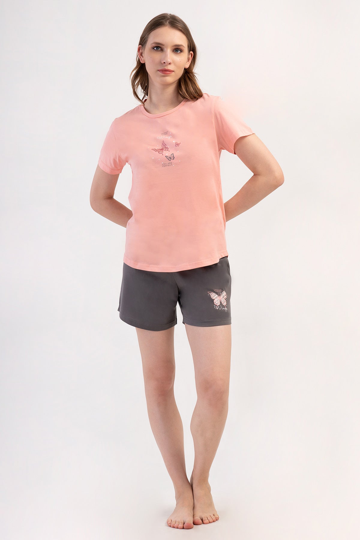 KADIN P.SUPREM O YAKA KISA KOL ETEGI OVAL SORT TAKIM