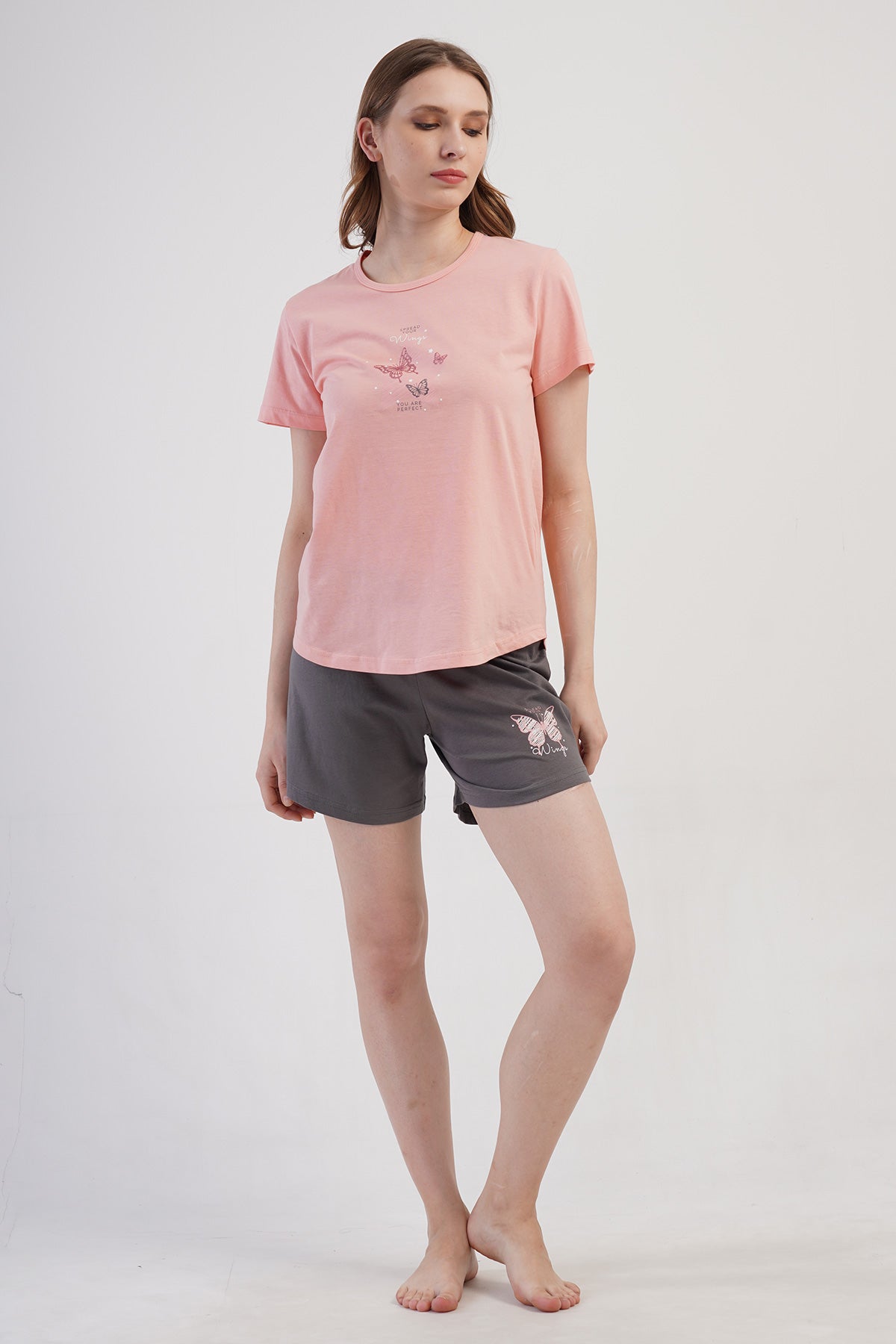 KADIN P.SUPREM O YAKA KISA KOL ETEGI OVAL SORT TAKIM