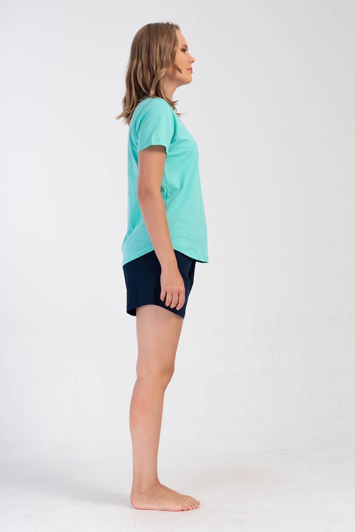 KADIN P.SUPREM O YAKA KISA KOL ETEGI OVAL SORT TAKIM