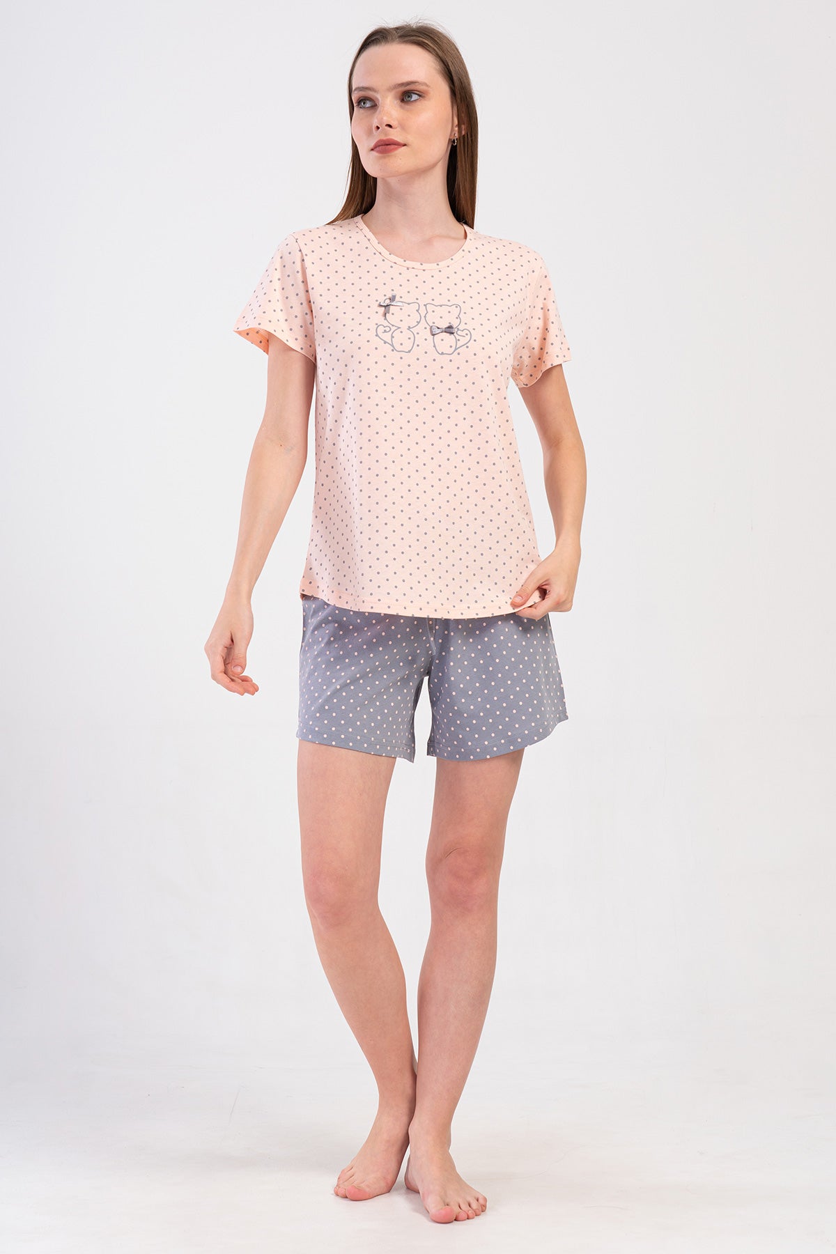 KADIN P.SUPREM XXL O YAKA KISA KOL ETEGI OVAL SORT TAKIM