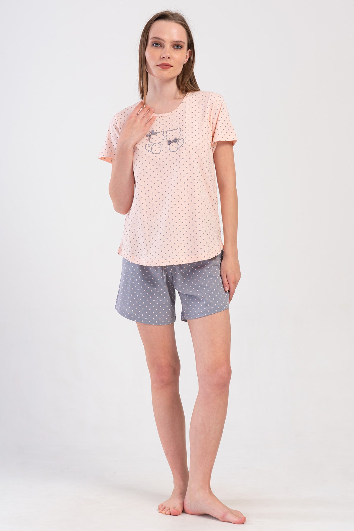 KADIN P.SUPREM XXL O YAKA KISA KOL ETEGI OVAL SORT TAKIM