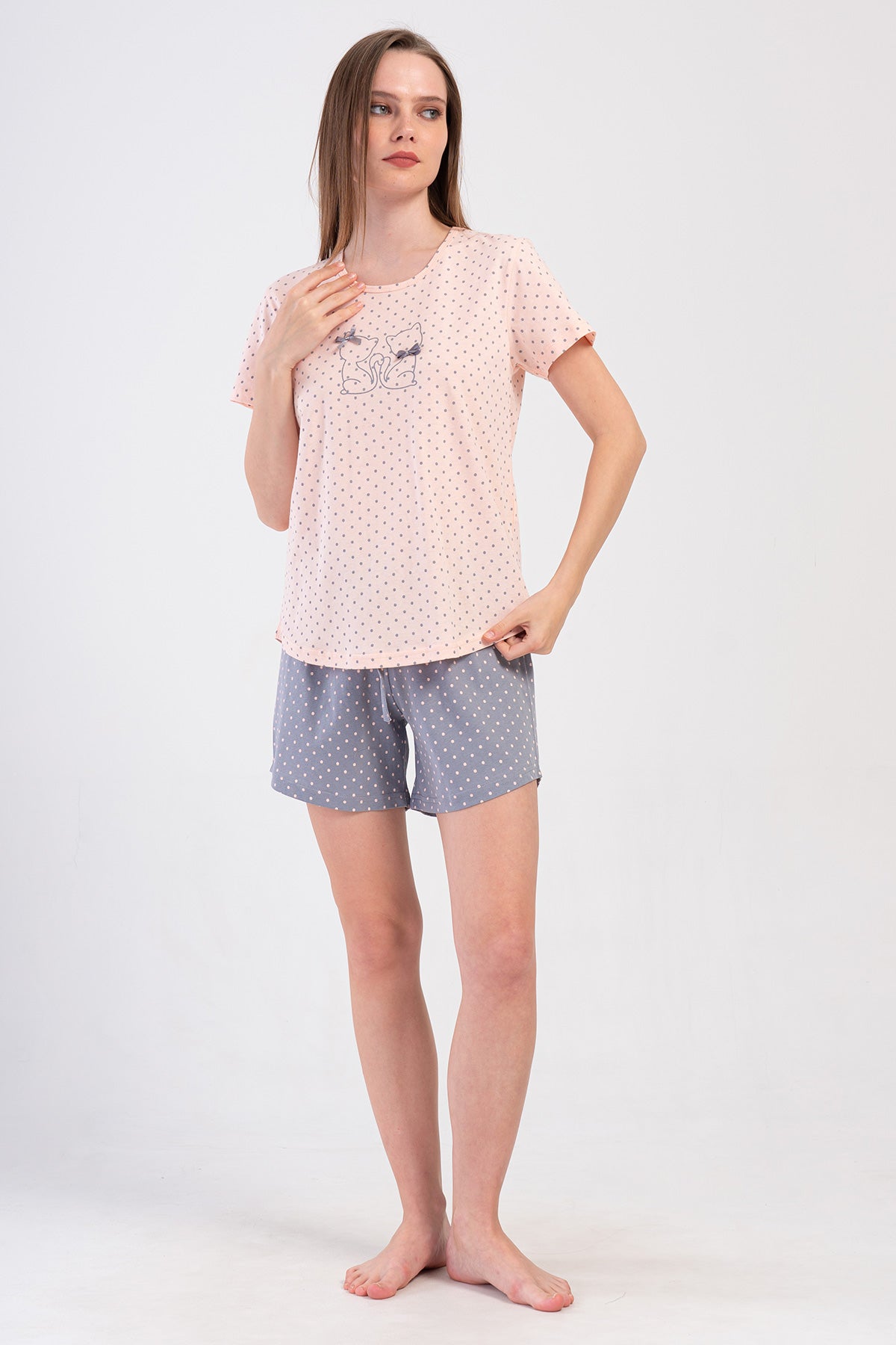 KADIN P.SUPREM XXL O YAKA KISA KOL ETEGI OVAL SORT TAKIM