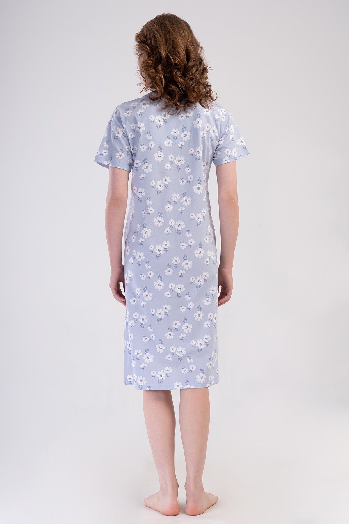 KADIN P.SUPREM KISA KOL FERMUARLI CEPLI EV ELBISESI