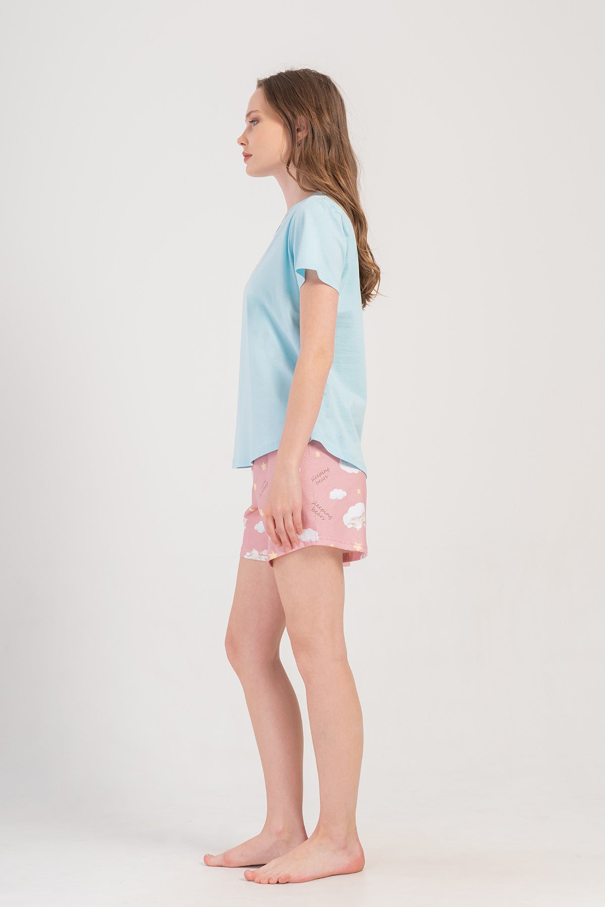 KADIN P.SUPREM O YAKA KISA KOL ETEGI OVAL SORT TAKIM