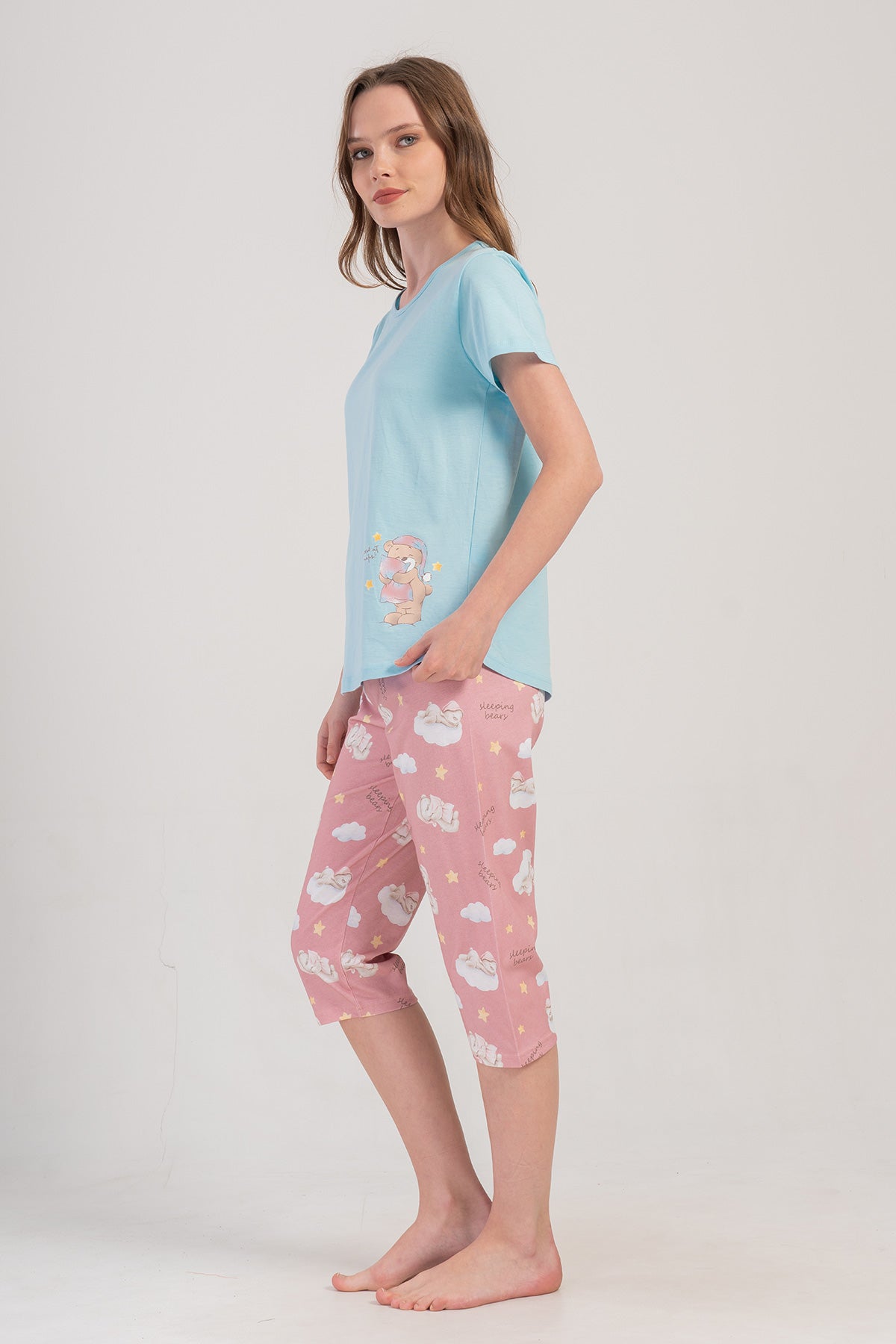 KADIN P.SUPREM O YAKA KISA KOL ETEGI OVAL KAPRI TAKIM