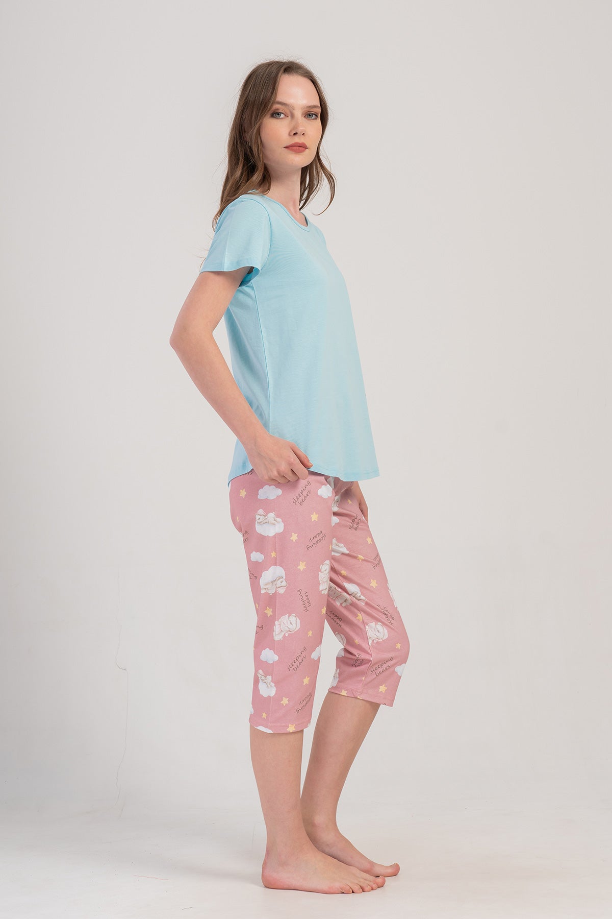 KADIN P.SUPREM O YAKA KISA KOL ETEGI OVAL KAPRI TAKIM