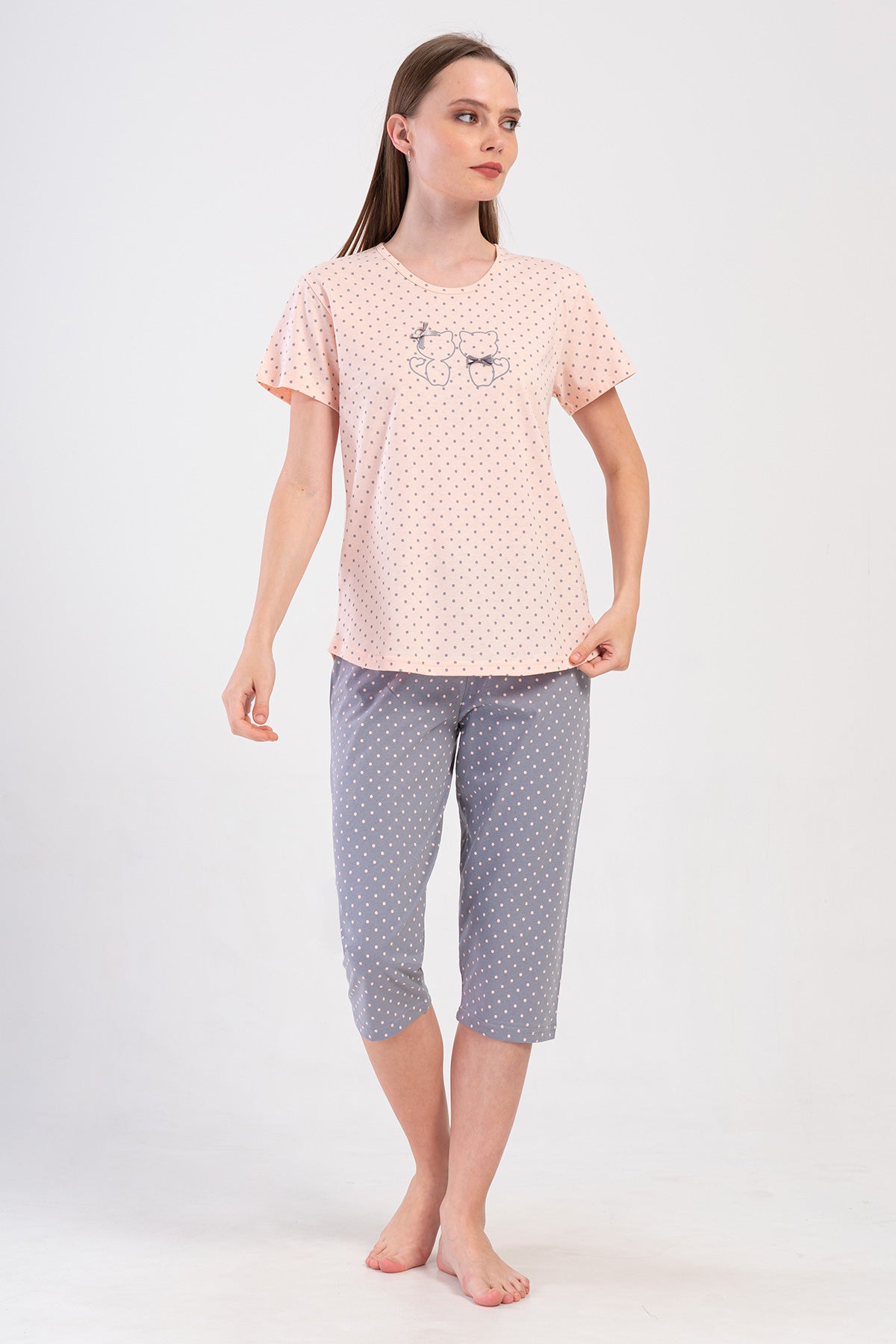 KADIN P.SUPREM O YAKA KISA KOL ETEGI OVAL KAPRI TAKIM