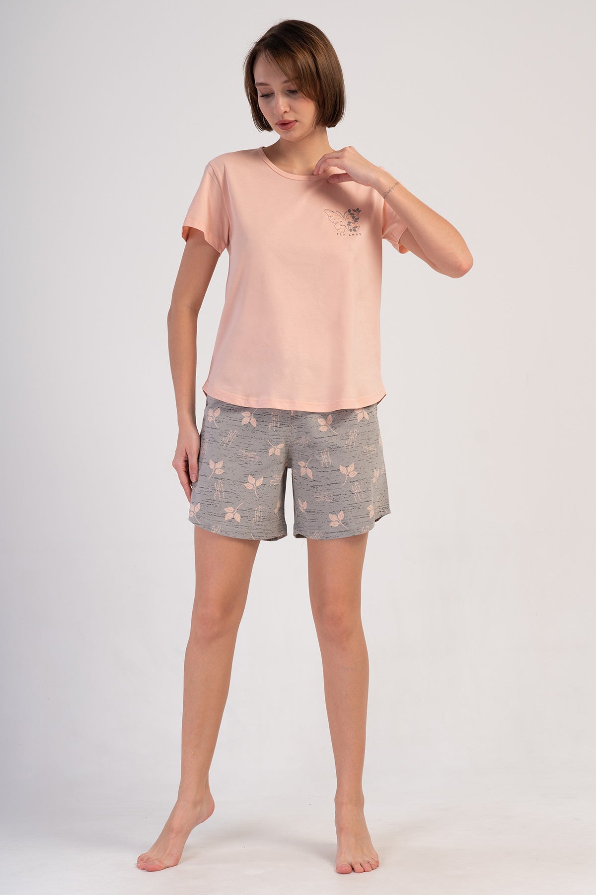 KADIN P.SUPREM O YAKA KISA KOL ETEGI OVAL SORT TAKIM