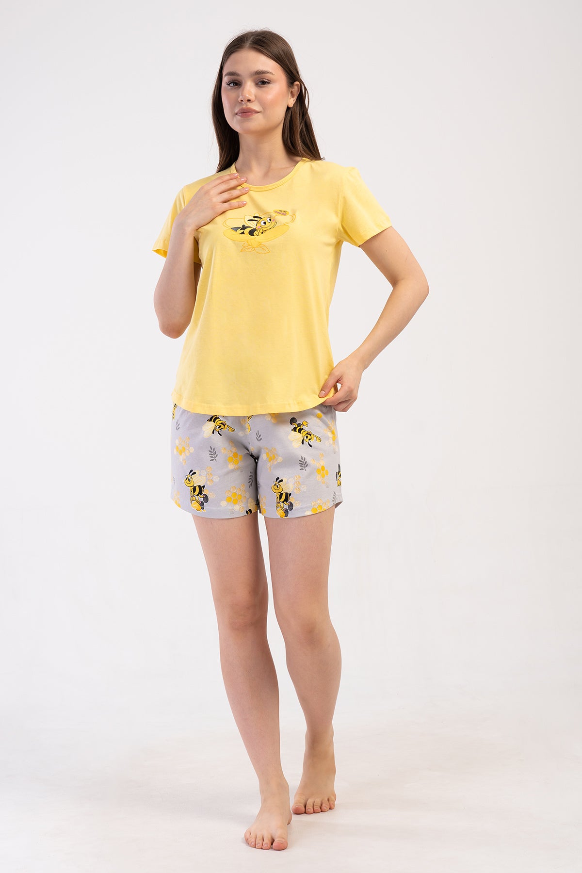 KADIN P.SUPREM O YAKA KISA KOL ETEGI OVAL SORT TAKIM