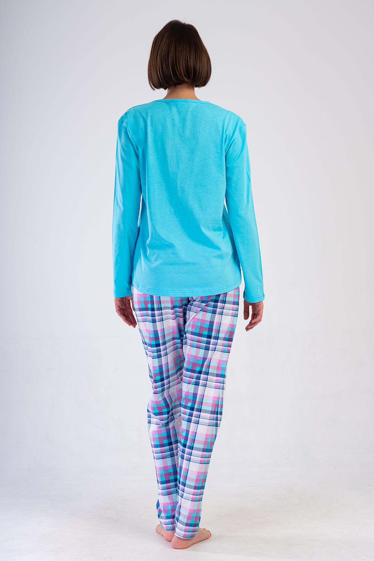 KADIN P.SUPREM O YAKA UZUN KOL ETEGI OVAL PIJAMA TAKIM