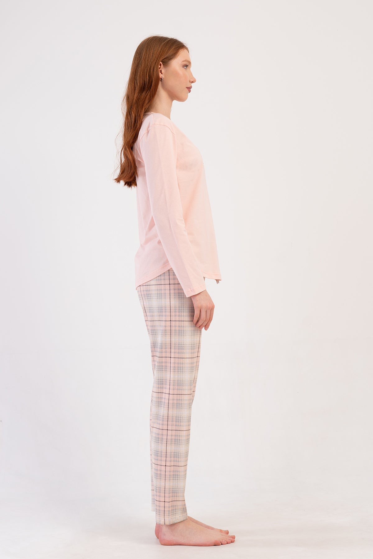 KADIN P.SUPREM O YAKA UZUN KOL ETEGI OVAL PIJAMA TAKIM