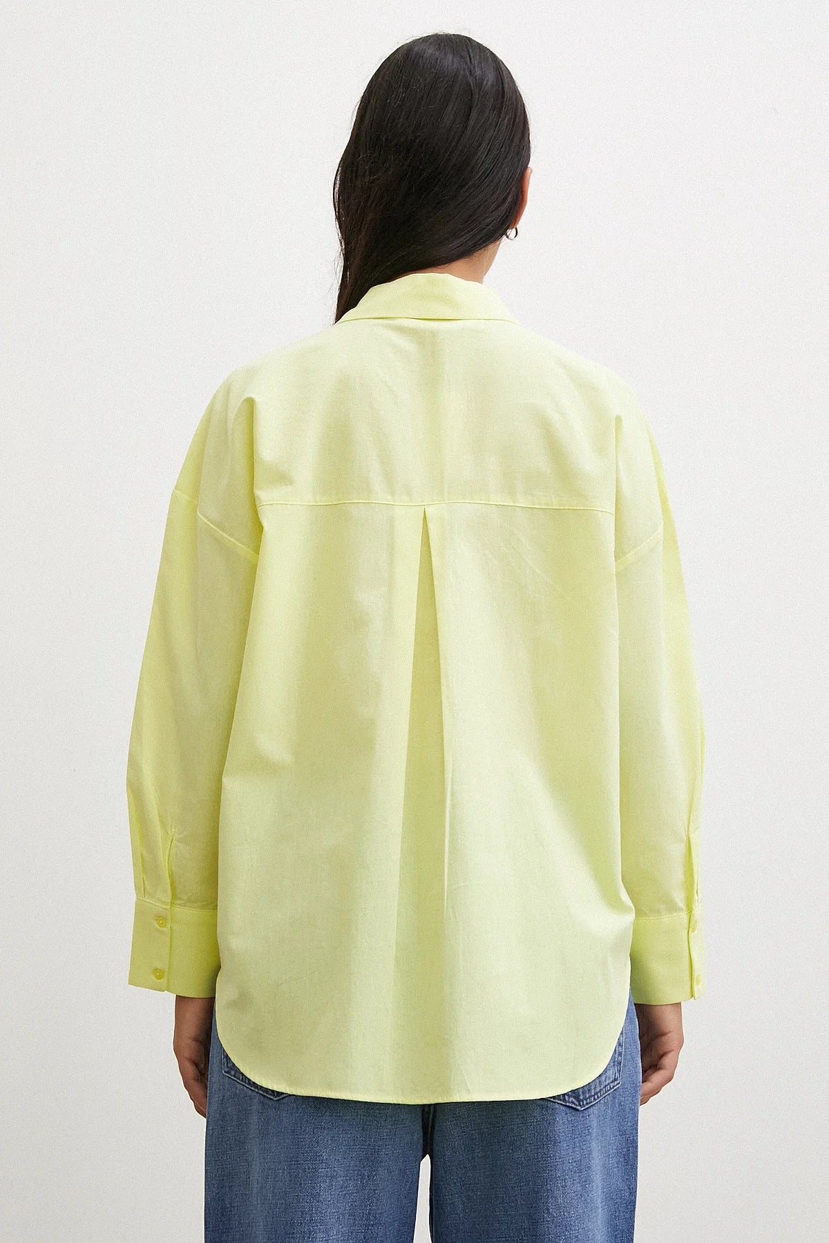Regular Fit Poplin Gömlek - Sarı