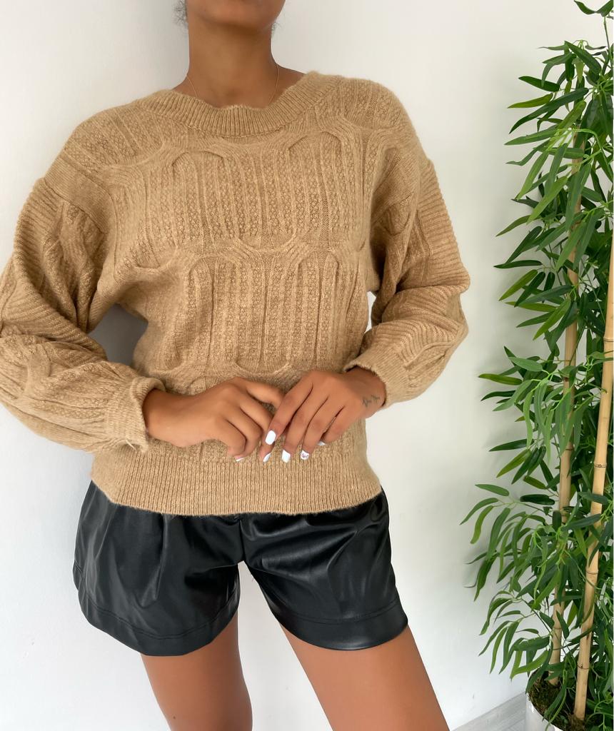 Sırt Detay Triko Kazak 848