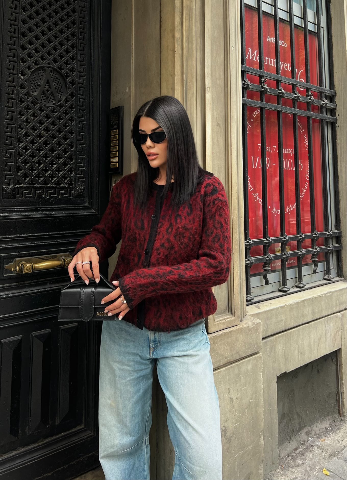 5017 LEOPAR DESEN TRİKO HIRKA