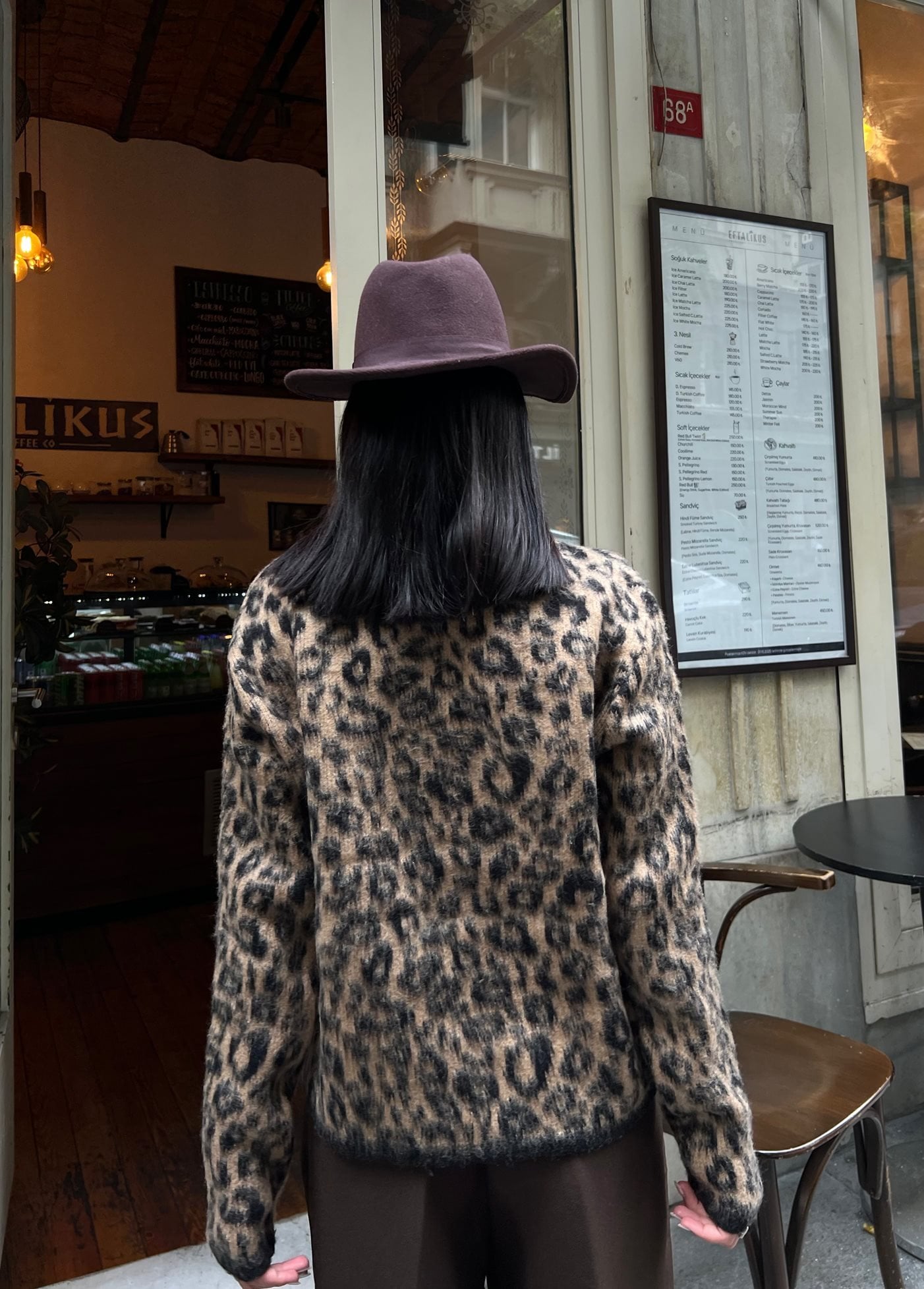 5017 LEOPAR DESEN TRİKO HIRKA