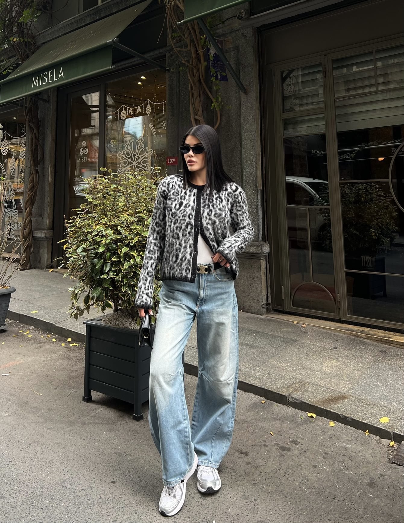 5017 LEOPAR DESEN TRİKO HIRKA