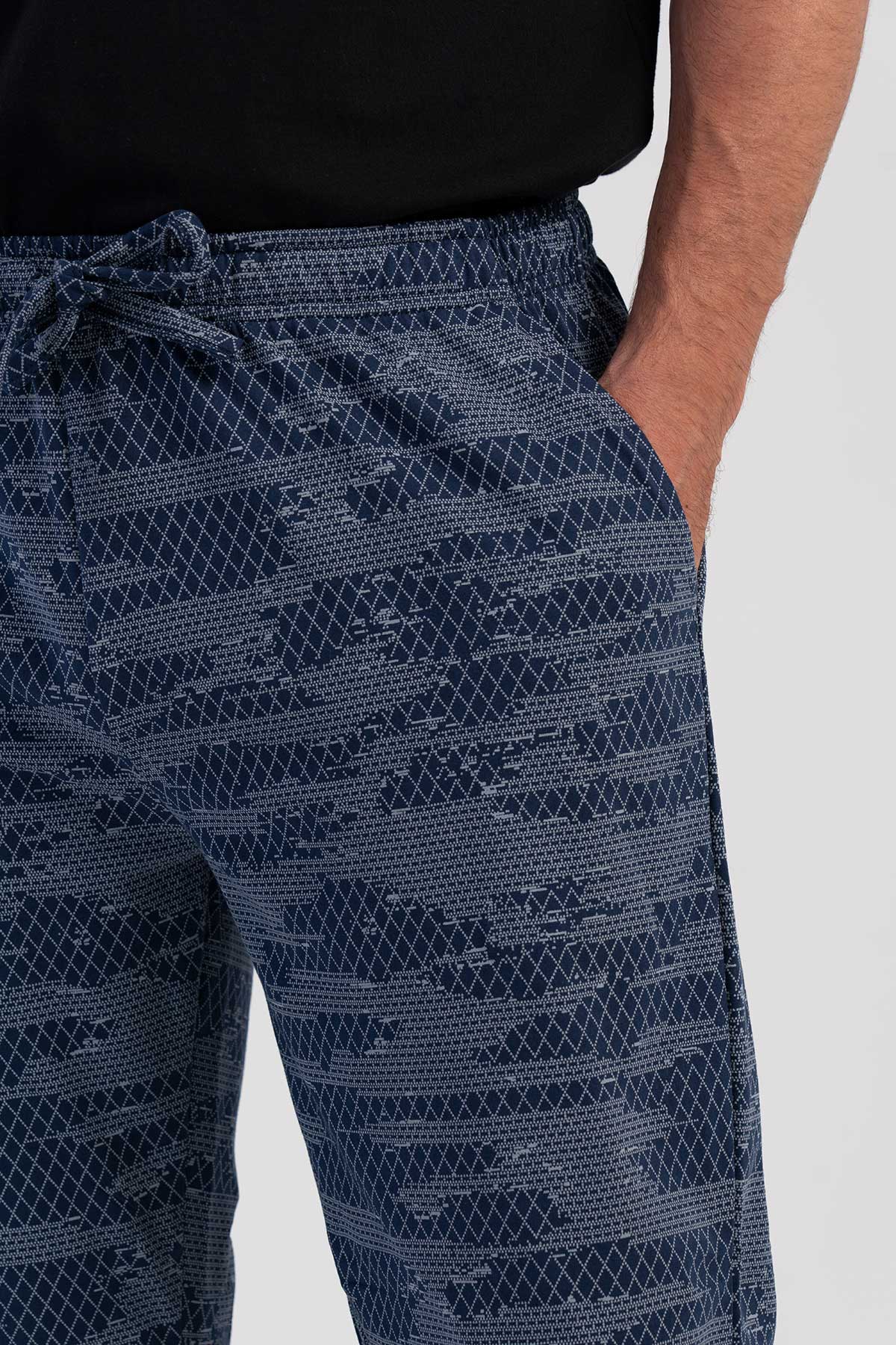 CEPLI ERKEK P.SUPREM XXL TEK ALT PIJAMA - Y.LACIVERT