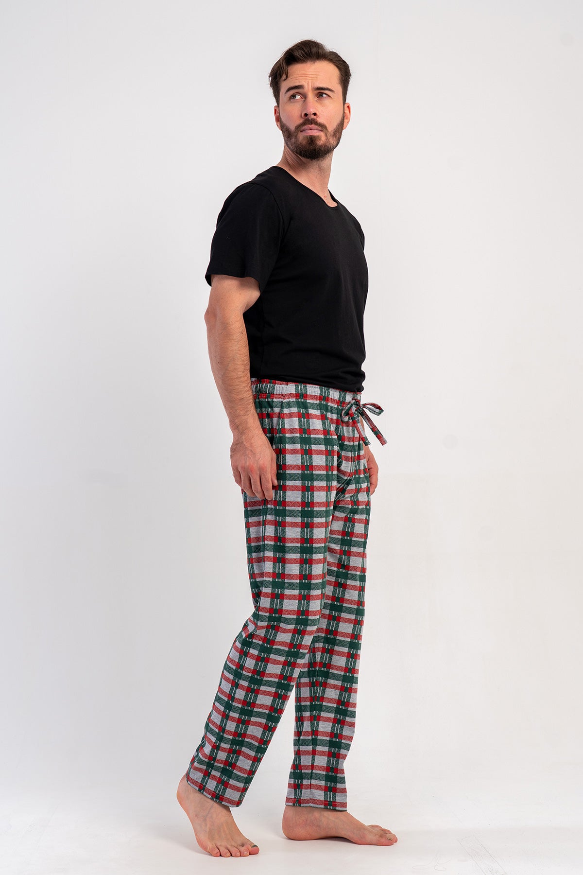 ERKEK P.SUPREM CEPLI TEK ALT PIJAMA - YESIL