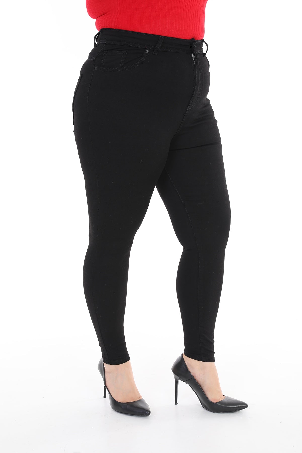 Skinny Tam Boy Kot Pantolon - Siyah - (44-50) - 3
